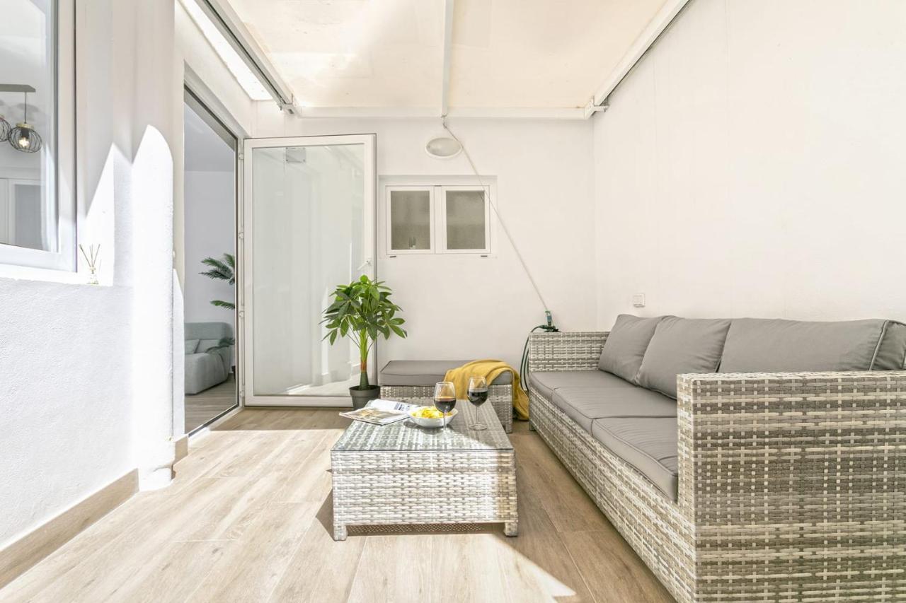 Precioso Apartamento Con Patio Málaga Esterno foto