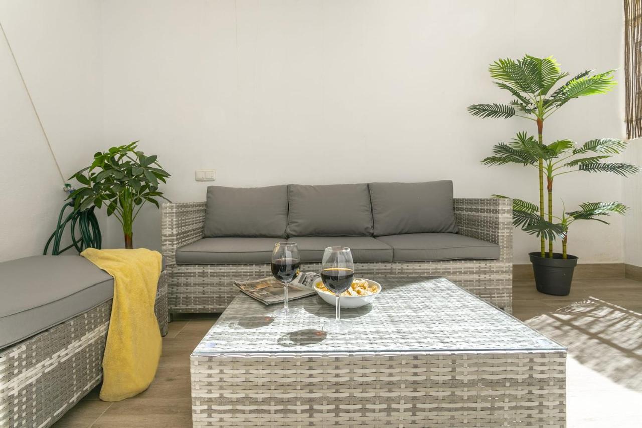 Precioso Apartamento Con Patio Málaga Esterno foto